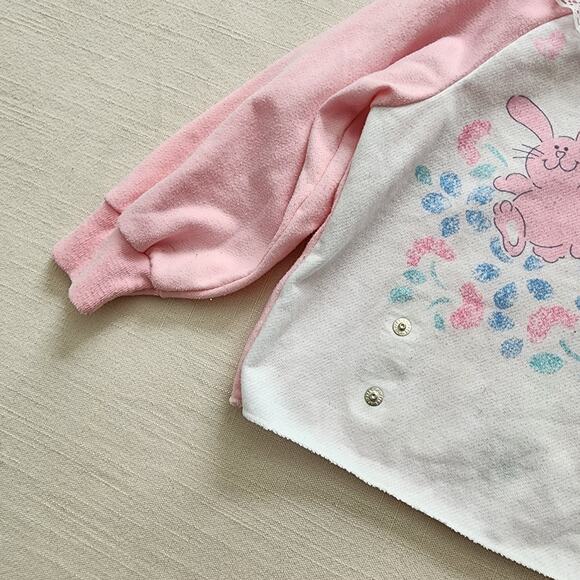 Vintage Bunny Bear PJ Top 2t - Picture 4 of 9